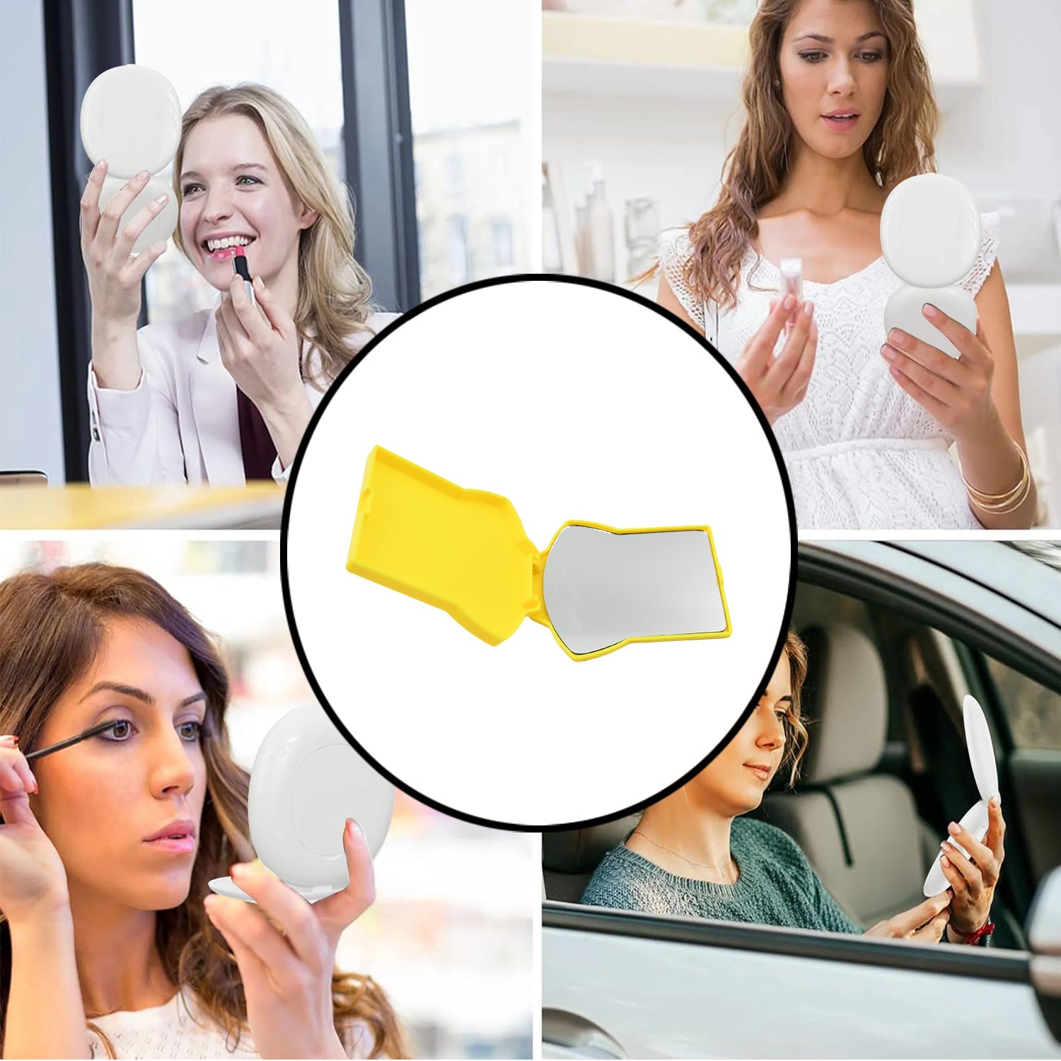 12634 Combo Of Hair Comb And Mirror Set For Women And Girls Casual And Travelling Use Folding Pocket Hairbrush, Mini Hair Comb Compact Travel Size, Hair Massage Comb, For Men Women And Girls 12634 Combo Of Hair Comb And Mirror Set For Women And Girls Casual And Travelling Use Folding Pocket Hairbrush, Mini Hair Comb Compact Travel Size, Hair Massage Comb, For Men Women And Girls